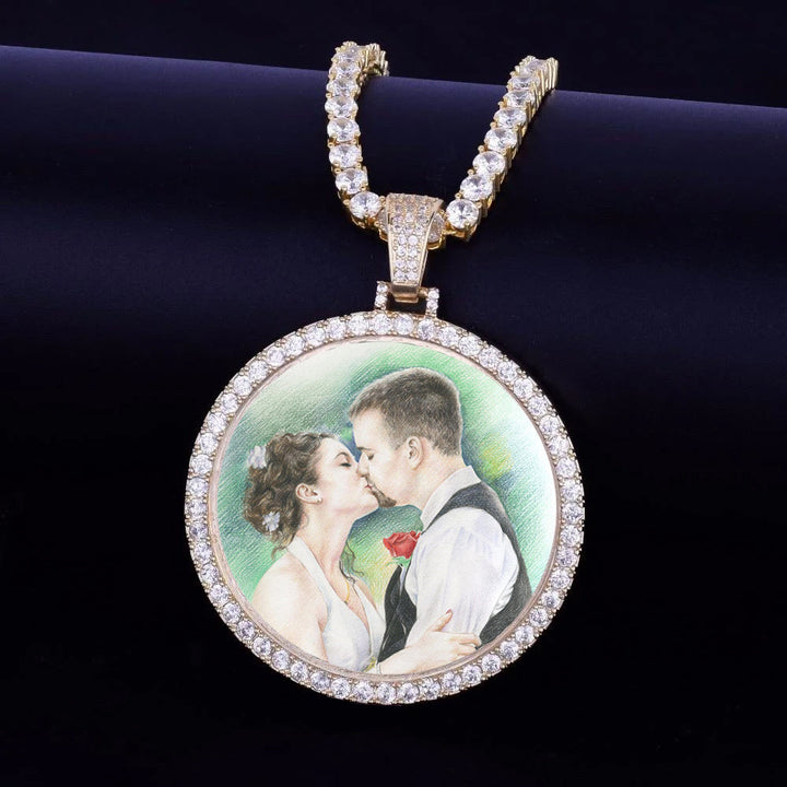 Personalized Photo Medallions Necklace Christmas Gifts For Boyfriend