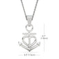 "You Are Braver" Elegant Anchor Heart Necklace- Best Gifts For Mom To Daughter