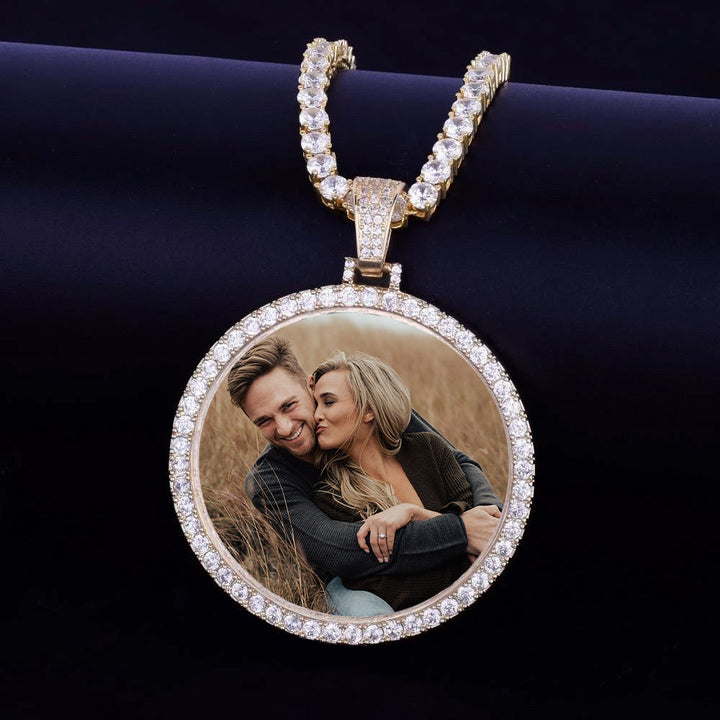 Personalized Photo Medallions Necklace Christmas Gifts For Boyfriend
