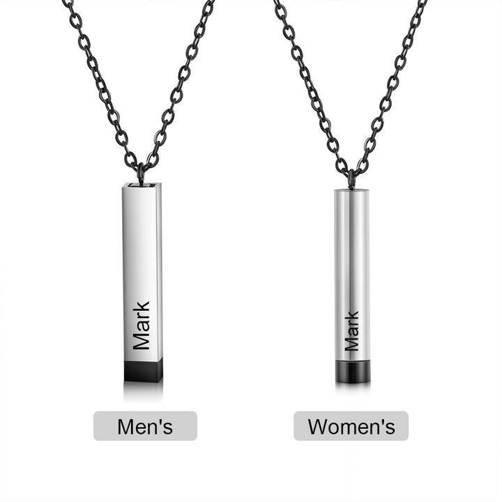 Brand New Custom Vertical Bar Name Necklace - Vertical Bar Couple Name Necklace