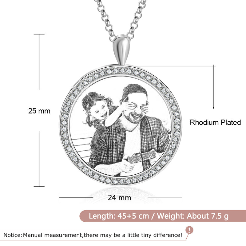 personalize photo necklace