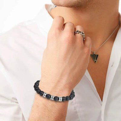 Custom Name Beads Bracelet- Custom Name Essential Oil Diffuser Bracelet