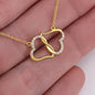 Solid Gold Heart Necklace-Christmas Gifts For Wife