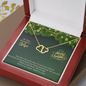 Solid Gold Heart Necklace-Christmas Gifts For Wife