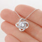 Love Knot Necklace & Unbiological Sister Gift Card- Best Unbiological Sister Necklace