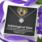 Love Knot Necklace & Unbiological Sister Gift Card- Best Unbiological Sister Necklace