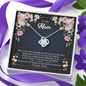 Best Personalized Mothers Day Gifts For Mom- Exclusive Love Knot Necklace