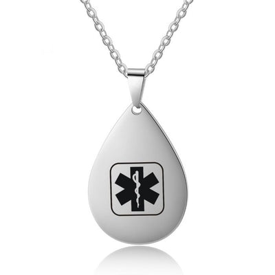 Custom Medical Necklace- Medical Alert Necklace For Men & Women