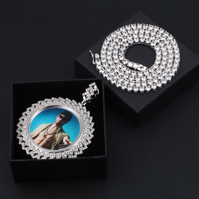 Picture Pendant- Memorial Pendant Necklace- Best Gifts For Men