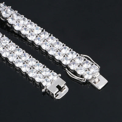 Crystal Bracelets- Men's Bracelets- Hip Hop Bracelets