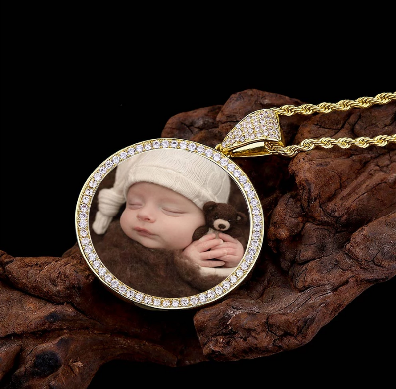 Custom Photo Pendent Necklace For Men