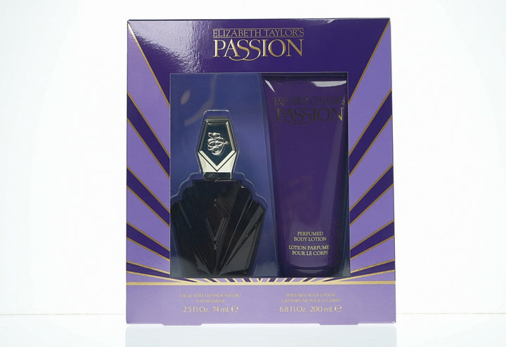 Elizabeth Taylor PASSION (W)(W/B) 2PC SET (2.5oz EDT sp, 6.8oz perfumed body lotion)