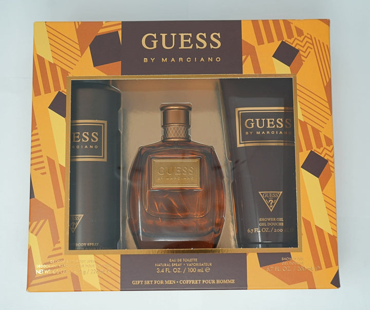 GUESS MARCIANO (M) 3PC SET (3.4oz EDT sp, 6.7oz Shower Gel, 6.0oz Body Spray)
