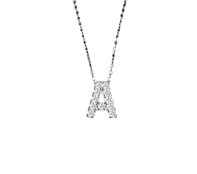 Letter 925 Silver Moissanite