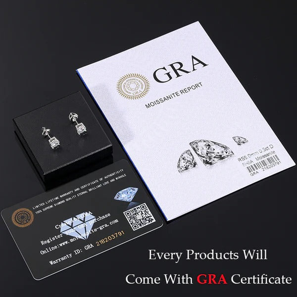 Drop 925 Silver Moissanite