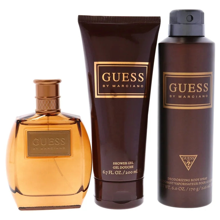 GUESS MARCIANO (M) 3PC SET (3.4oz EDT sp, 6.7oz Shower Gel, 6.0oz Body Spray)
