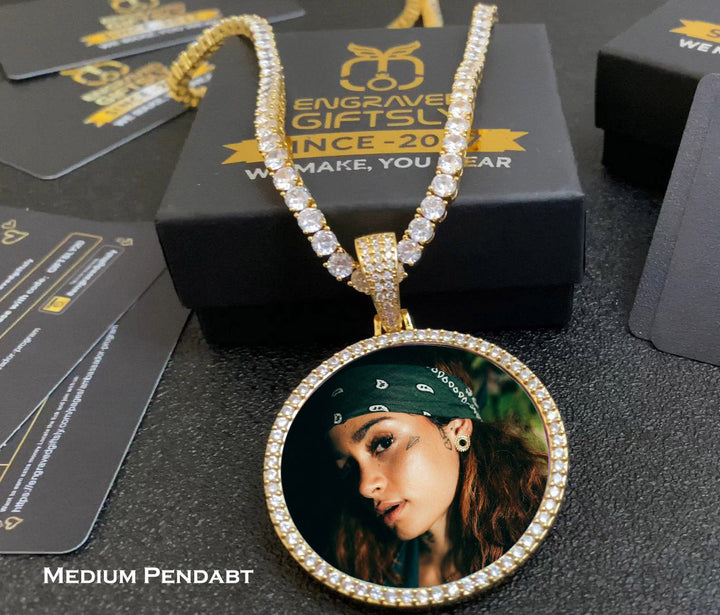 Custom Photo Medallions Necklace For Christmas- Best Gifts For Boyfriend