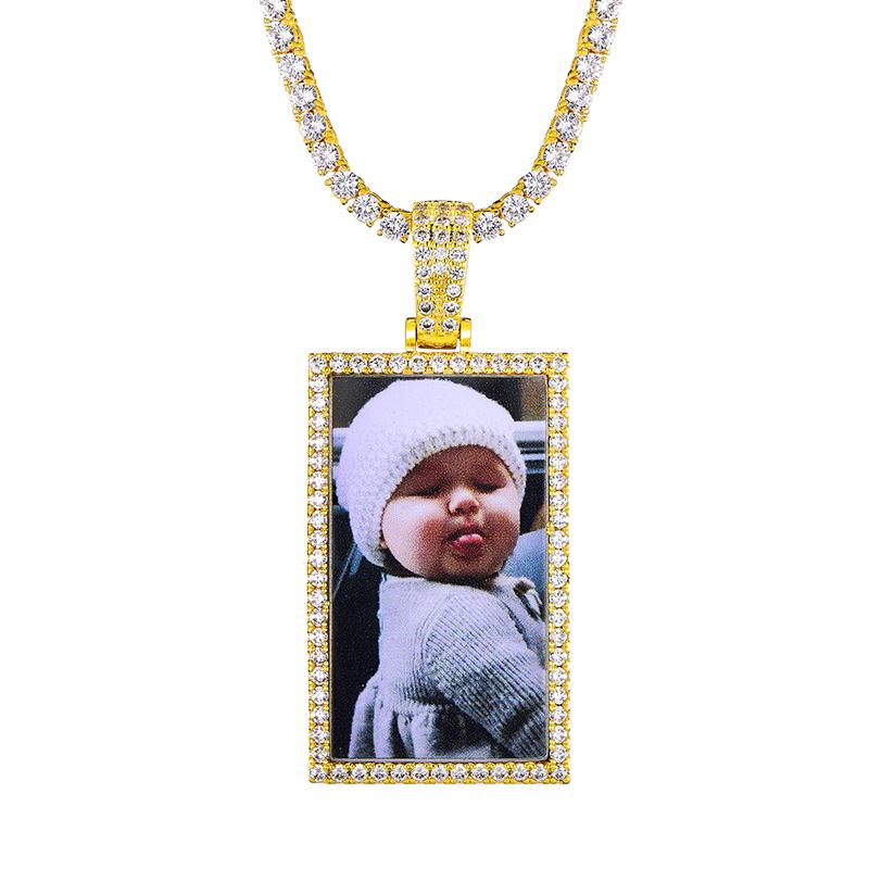 Custom Made Square Picture Necklaces