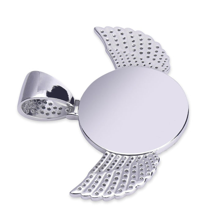 Custom Angel Wing Necklace-Best Gifts For Men- Necklace With Picture Inside