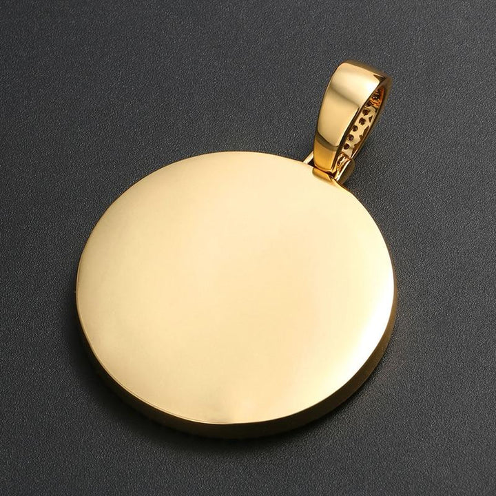 Custom Photo Medallion Necklace- Best Christmas Gifts For Dad