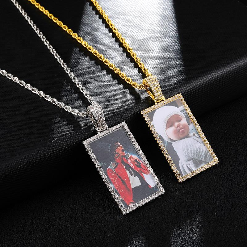 Custom Made Square Picture Necklaces- Best Personalized Gifts For Men