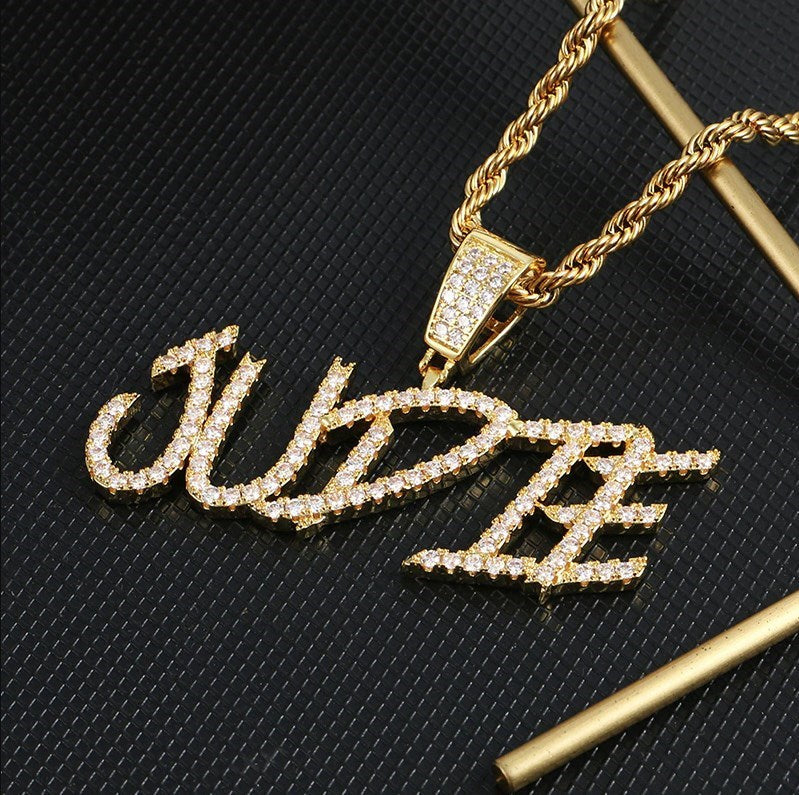 name plate necklace