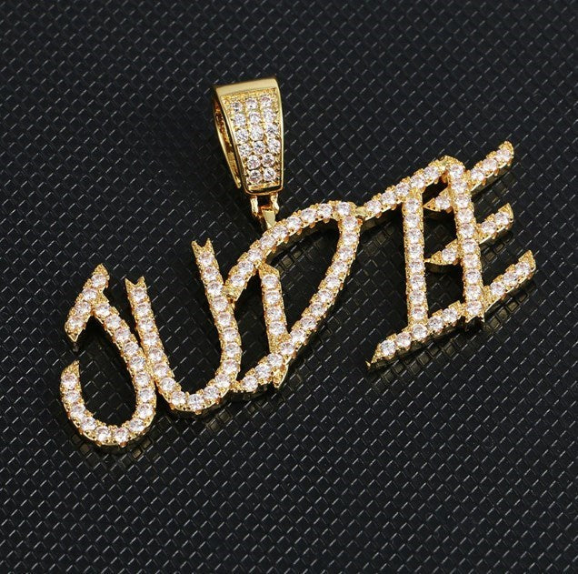 name plate necklace