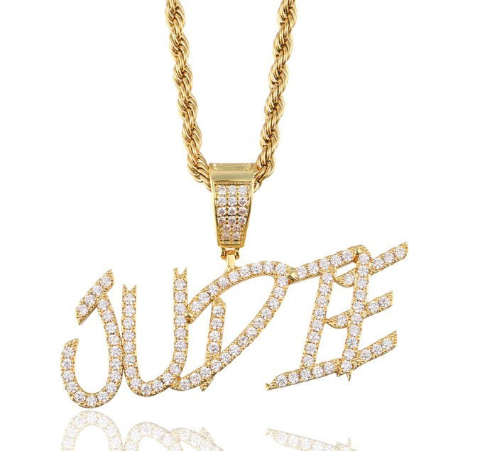 name plate necklace