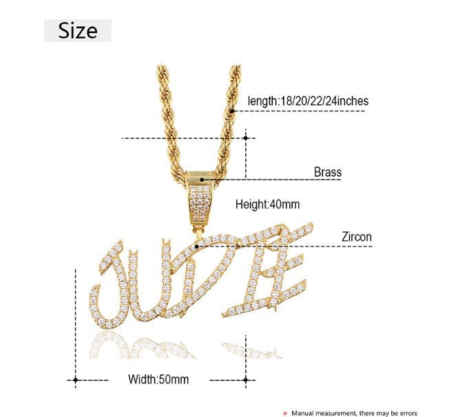 name plate necklace