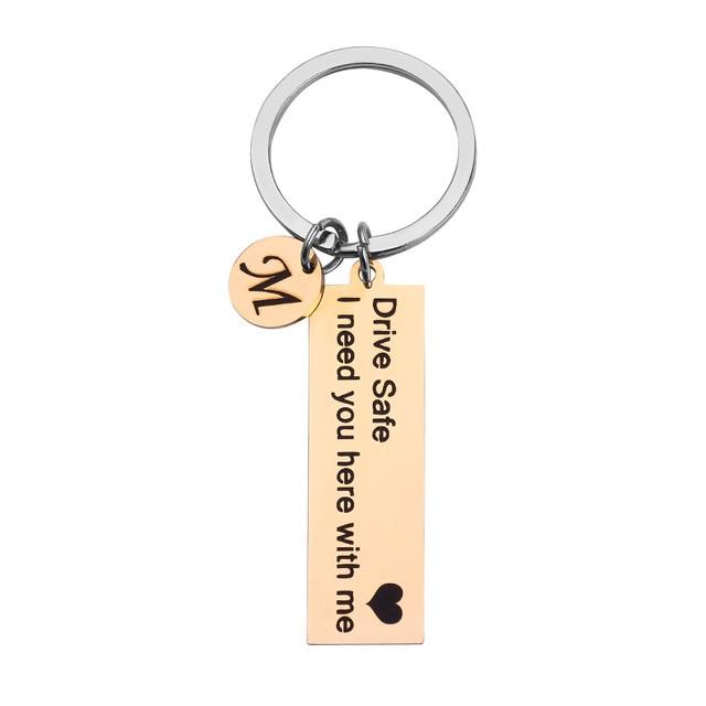 Personalized Keychain With Date, Photo, Engrave Text- Christmas Gifts For Dad