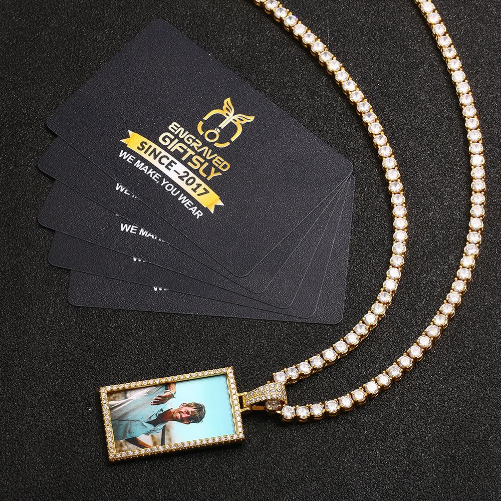 Personalized Photo Medallions Necklace For Men