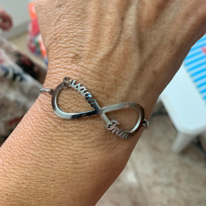 Personalized Infinity Bracelet With Names- Great Gifts For Couple
