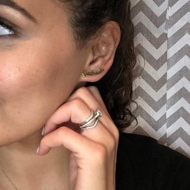 name earrings 