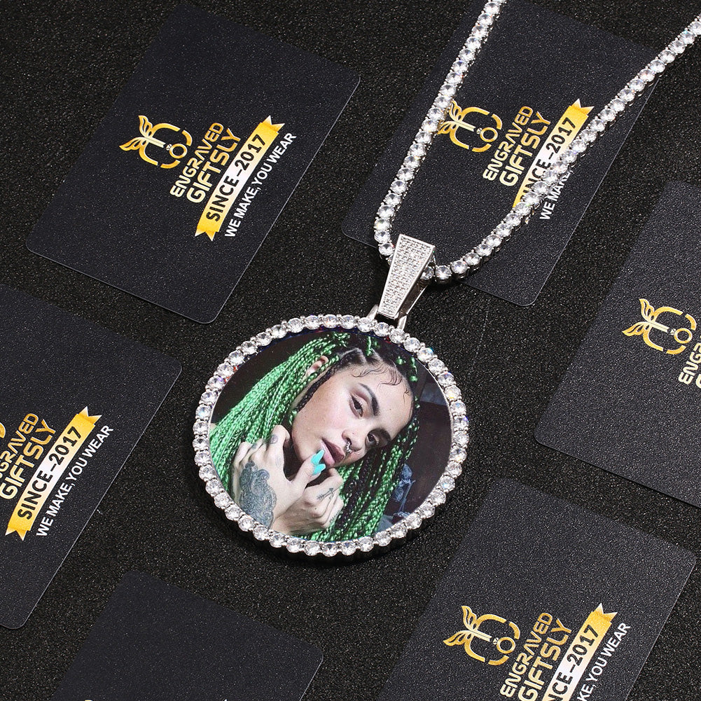 Custom Photo Medallions Necklace For Christmas- Best Gifts For Boyfriend