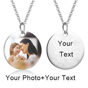 Engraving Photo Pendant Necklace – Engraved Giftsly