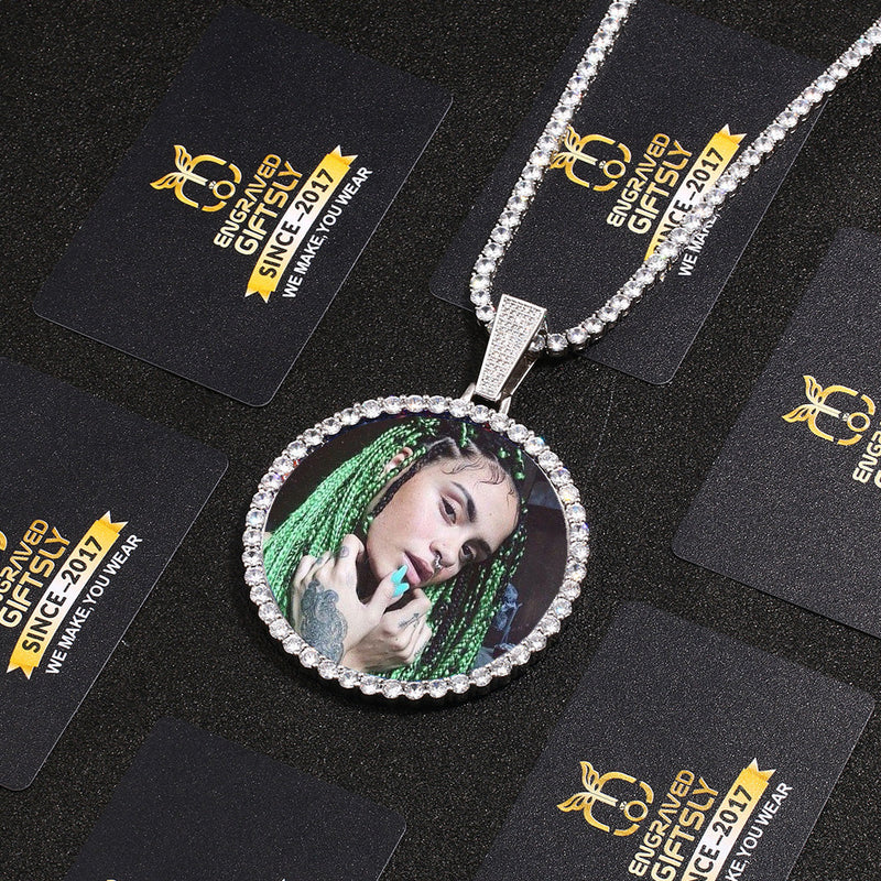 Custom Photo Medallion Necklace-Christmas Gifts For Women
