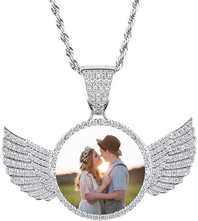 Picture Chain With Wings - Personalize with Picture and Words.