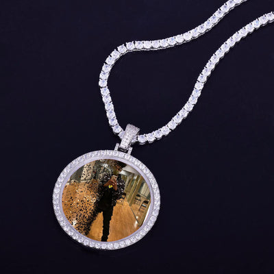 14k Gold Plated Personalized Memorial Necklace With Picture