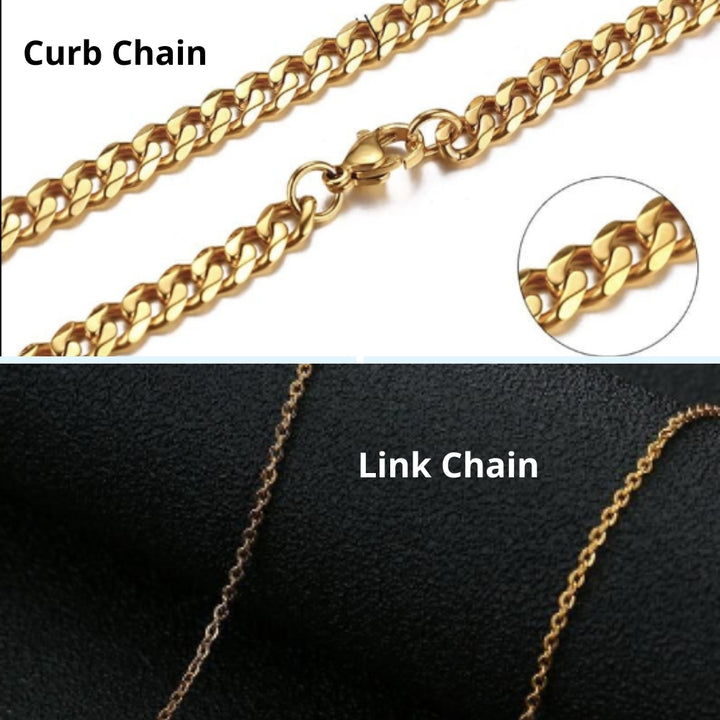 18k Gold Plated Men's Personalized Photo Necklace- Necklace With Picture Inside