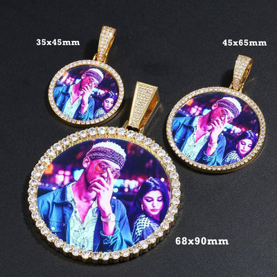 Custom Photo Medallions Necklace For Christmas- Best Christmas Gifts For Couple