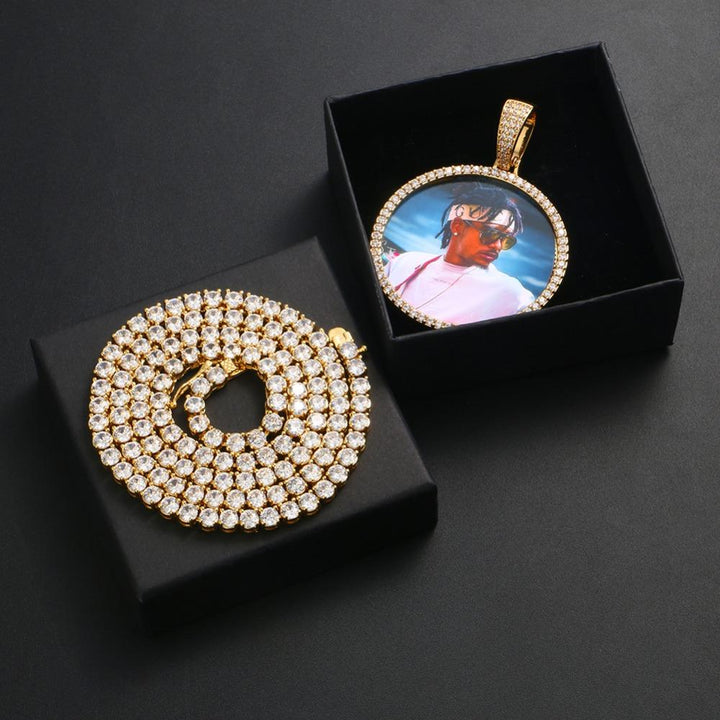 Custom Photo Medallion Necklace- Best Christmas Gifts For Dad