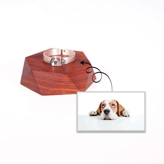 Personalized Pet Ring - Cat Memorial Jewelry Personalized Pet Ring