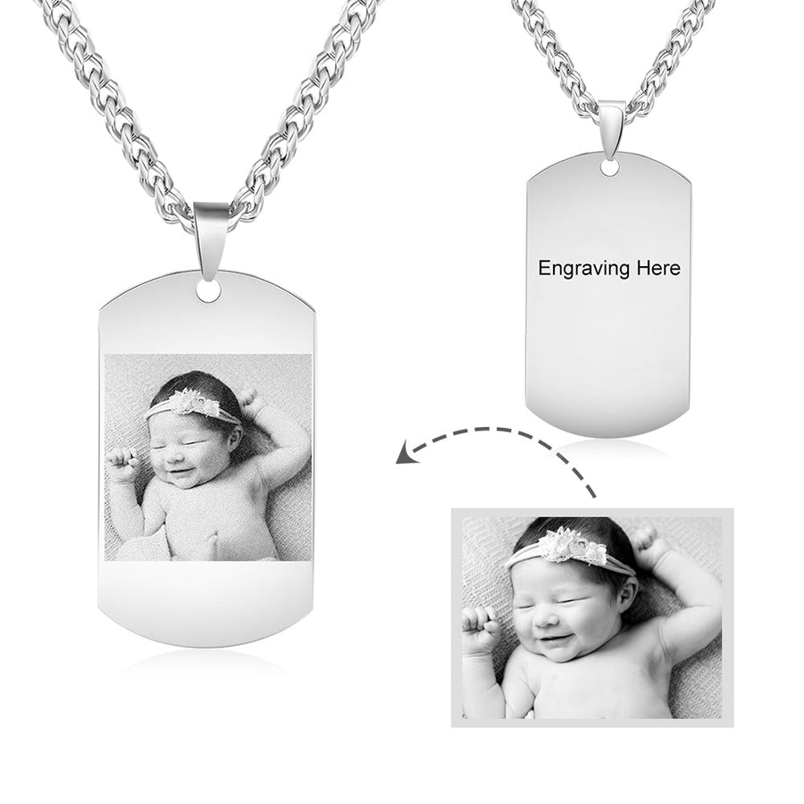 Custom dog tag necklace