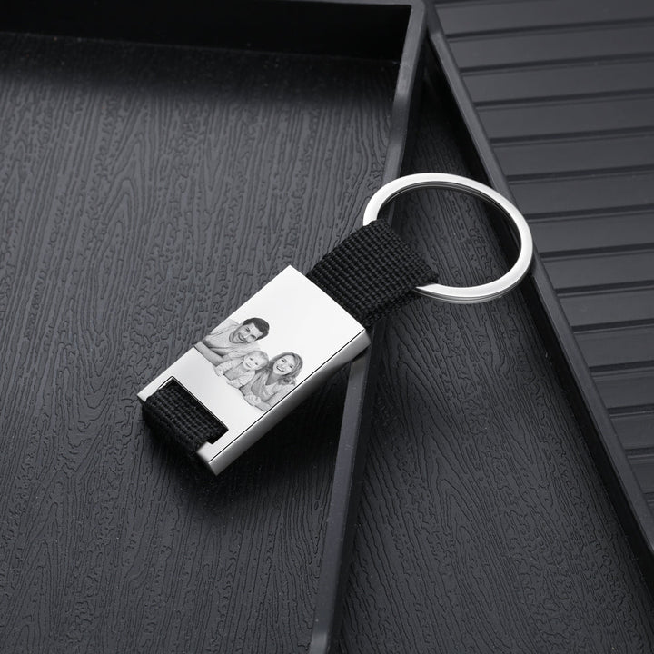 Personalized Calendar Keychain- Custom Date & Picture Calendar Gift for Dad