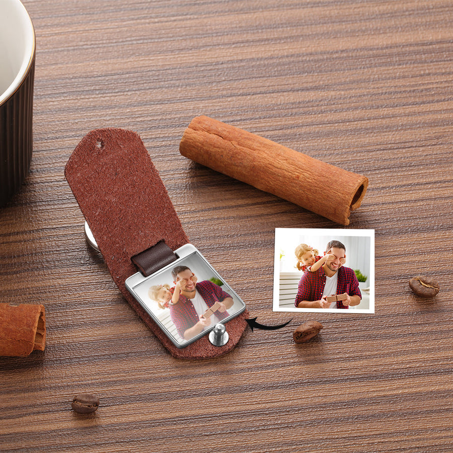 Personalized Leather Keychain