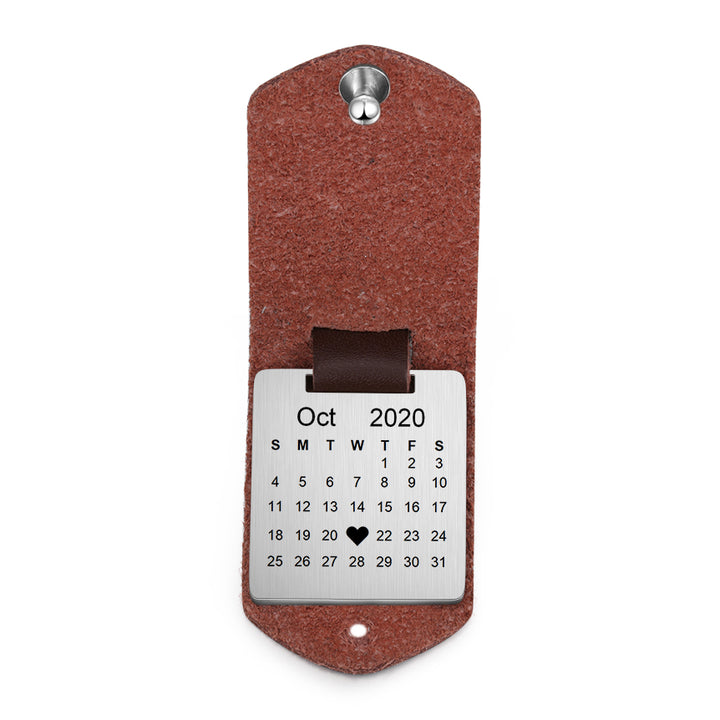 Personalized Leather Keychain With Picture