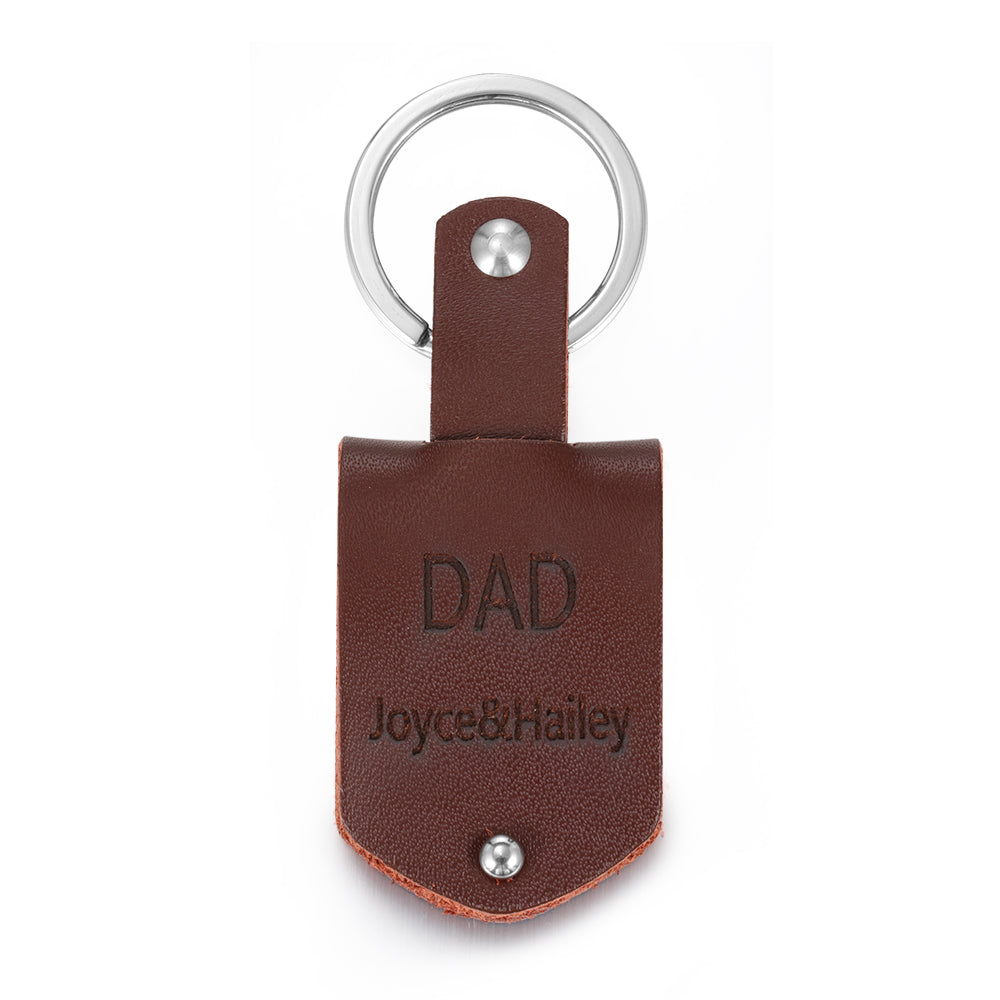 Personalized Leather Keychain With Picture