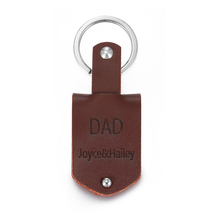 Personalized Leather Keychain With Picture