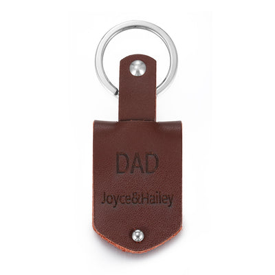 Personalized Leather Keychain With Picture