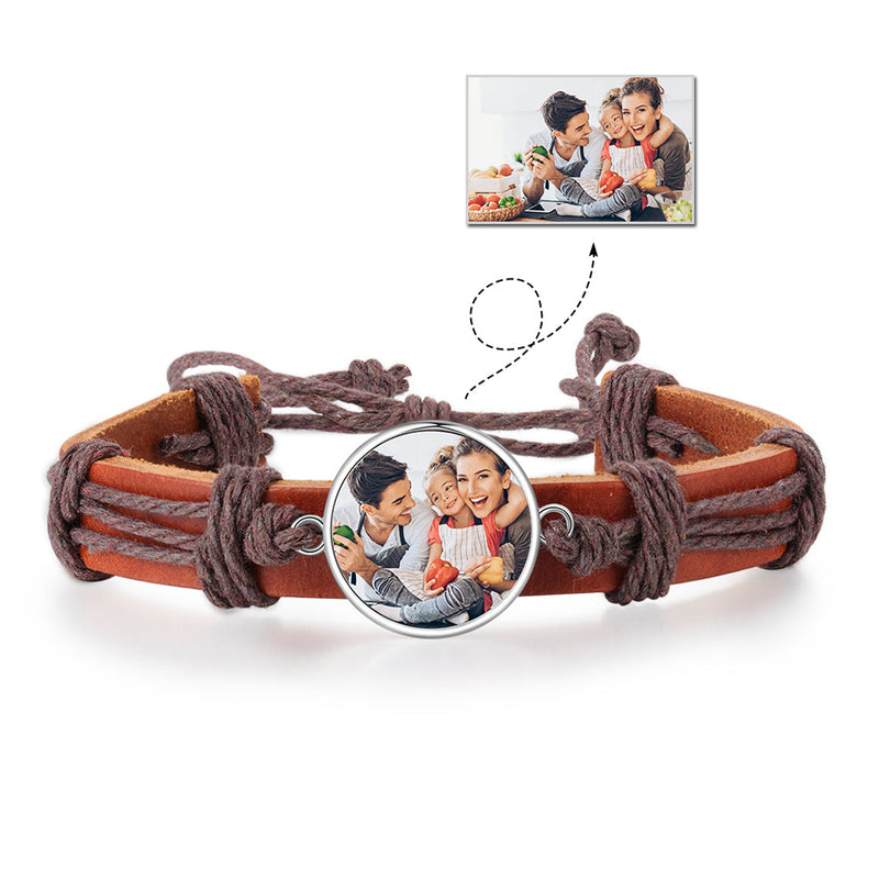 Family Photo Charm Bracelet For Mom- Best Mother&
